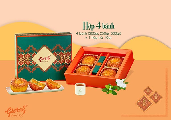 Hộp 4 bánh lớn