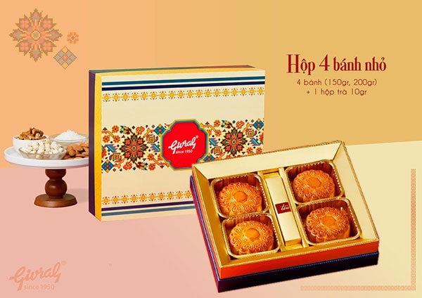 Hộp 4 bánh nhỏ